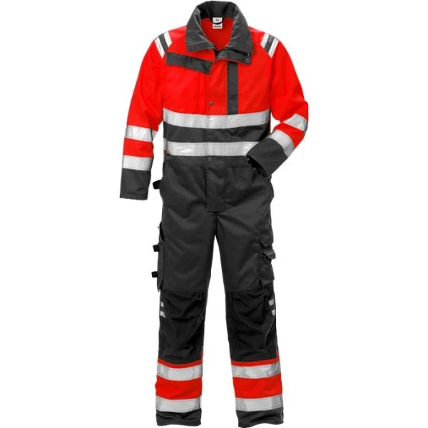 Hi-Vis kombinesoon Fristads punane-must, 8026PLU 124376