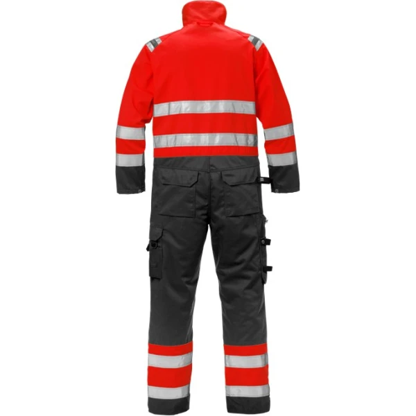 Hi-Vis kombinesoon Fristads punane-must, 8026PLU 124376